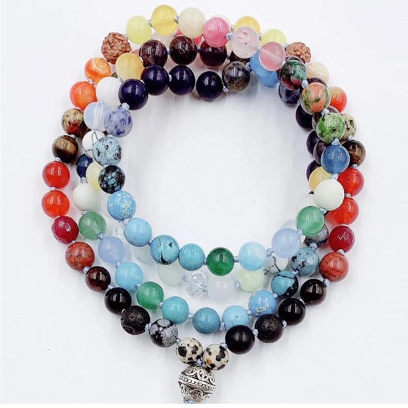 💫Reiki Charged Chakra mixed Gemstone Mala - Picture 2 of 6